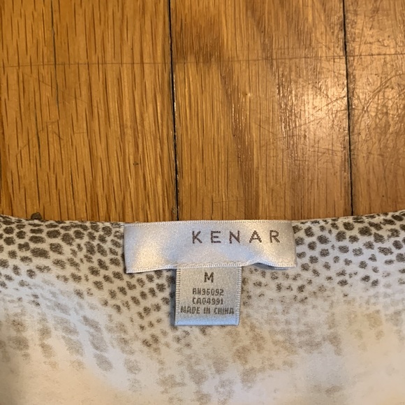 90’s KENAR PYTHON SNAKEPRINT HI-LOW BLOUSE - Picture 3 of 12